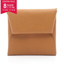 【8%OFFクーポン対象】エルメス HERMES バスティア セサミ コインケース 財布 シェーブル シェーブル レディース ブラウン系 【中古】