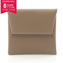 【8%OFFクーポン対象】エルメス HERMES バスティア コインケース 財布 ヴォーエプソン ヴォーエプソン レディース ブラウン系 【中古】