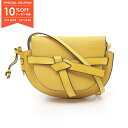 【10%OFFクーポン対象】ロエベ LOEWE ゲートバッグ ミニ ショルダーバッグ バッグ レザー レディース イエロー系 321.12.U62 【中古】
