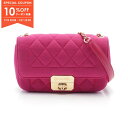 【10%OFFクーポン対象】シャネル CHANEL シックミー マトラッセ ショルダーバッグ バッグ コットンジャージ レディース ピンク系 【中古】