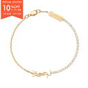 【10%OFFクーポン対象】サンローラン SAINT LAURENT カサンドラ チャーム ブレスレット アクセサリー GP(ゴールドメッキ) ラインストーン レディース ゴールド系 / クリア系 712345Y15268066 【新品】(4)