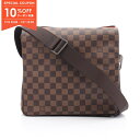 【10%OFFクーポン対象】ルイ・ヴィトン LOUIS VUITTON ルイヴィトンショルダーバッグ ナヴィグリオ ショルダーバッグ バッグ PVCコーティングキャンバス レザー ダミエ メンズ レディース ブラウン系 N45255 【中古】(4)