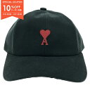 【10%OFFクーポン対象】アミ AMI キャップ キャップ 帽子 コットン レディース ブラック系 【中古】