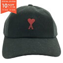 【10%OFFクーポン対象】アミ AMI キャップ キャップ 帽子 コットン メンズ レディース ブラック系 【中古】