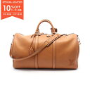 【10%OFFクーポン対象】ルイ・ヴィトン LOUIS VUITTON キーポル バンドリエール50 タン ボストンバッグ バッグ レザー メンズ ブラウン系 M21346 【中古】(4)