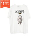 【15%OFFクーポン対象】ロエベ LOEWE LOEWE × STUDIO GHIBLI 千と千尋の神隠し カットソー 衣料品 トップス コットン メンズ ホワイト系 S928Y22J08 【中古】