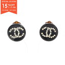 【15%OFFクーポン対象】シャネル CHANEL ココマーク イヤリング ジュエリー レジン / ラインストーン レディース ブラック系 / クリア系 【中古】