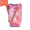 【15%OFFクーポン対象】ロエベ LOEWE PAULA GATE POCKET WATERLILY ゲートポケット ショルダーバッグ バッグ レザー レディース パープル系 / マルチカラー C650Z42X10 【中古】