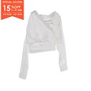 【15%OFFクーポン対象】アレキサンダーワン alexanderwang Cropped Wrapped Front Shirt 衣料品 トップス コットン ...