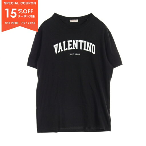 【15%OFFクーポン対象】ヴァレンチノ Valentino カットソー 衣料品 トップス コットン メンズ レディース ブラック系 【中古】 【15%OFFクーポン対象】ヴァレンチノ Valentino カットソー 衣料品 トップス コットン メンズ レディース ブラック系 【中古】