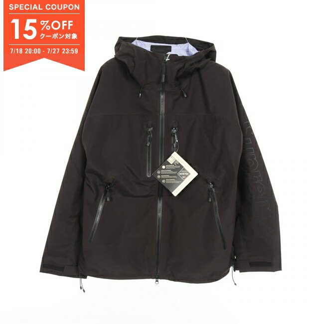 【15%OFFクーポン対象】シュプリーム Supreme GORE-TEX Taped Seam Shell Jacket 衣料品 アウター ポリエステル メンズ ブラック系 【中古】