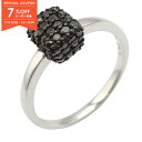 【7%OFFクーポン対象】ジュエリー JEWELRY ダイヤ リング リング・指輪 ジュエリー K18WG(ホワイトゴールド) ダイヤモンド レディース ブラック系 ダイヤ 3.6g 【中古】