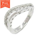 【7%OFFクーポン対象】ジュエリー JEWELRY ダイヤモンド リング リング・指輪 ジュエリー K18WG(ホワイトゴールド) ダイヤモンド レディース クリア系 ダイヤ 4.7g 【中古】