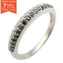 【7%OFFクーポン対象】ジュエリー JEWELRY ダイヤ リング リング・指輪 ジュエリー K18WG(ホワイトゴールド) ダイヤモンド レディース クリア系 / ブラック系 ダイヤ 3.0g 【中古】