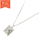 【7%OFFクーポン対象】ジュエリー JEWELRY ダイヤモンド ネックレス ネックレス ジュエリー Pt900プラチナ Pt850プラチナ ダイヤモンド レディース クリア系 ダイヤ 4.3g 【中古】