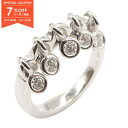 【7%OFFクーポン対象】ジュエリー JEWELRY ダイヤモンド リング リング・指輪 ジュエリー K18WG(ホワイトゴールド) ダイヤモンド レディース クリア系 ダイヤ 3.7g 【中古】