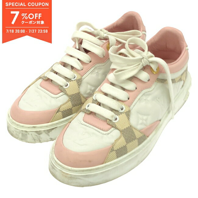 LOUIS VUITTON スニーカー 白xピンク(総柄) 4103424N0089 楽天市場】ピンク(ブランドルイ・ヴィトン)(スニーカー