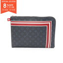 【8%OFFクーポン対象】ルイ・ヴィトン LOUIS VUITTON ポシェット ジュールGM モノグラムコバルト セカンドバッグ クラッチバッグ バッグ PVCコーティングキャンバス メンズ ネイビー系 / マルチカラー M61679 【中古】(4)