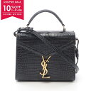 【10%OFFクーポン対象】サンローラン SAINT LAURENT カサンドラ ハンドバッグ バッグ レザー レディース ブラック系 623930 【中古】