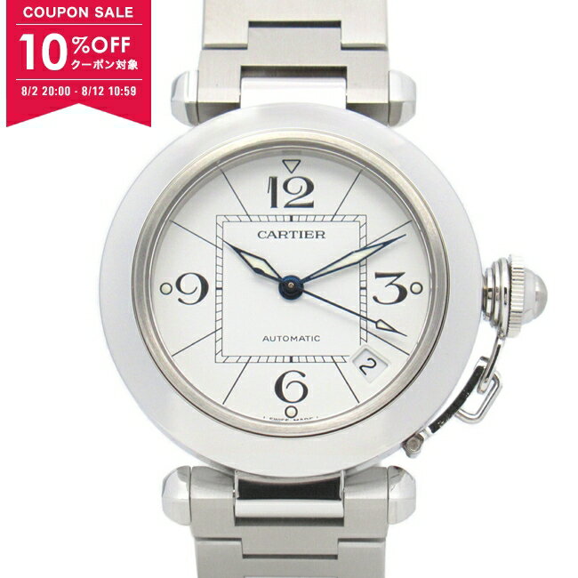 【10%OFFクーポン対象】カルティエ CARTIER パシャC 腕時計 時計 ステンレススチール ボーイズ ホワイト系 W31074M7 【中古】