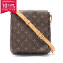 【10%OFFクーポン対象】ルイ・ヴィトン LOUIS VUITTON ミュゼットサルサ ショートストラップ ショルダーバッグ バッグ PVCコーティングキャンバス レザー モノグラム レディース ブラウン系 M51258 【中古】(4)