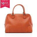 【10%OFFクーポン対象】ロエベ LOEWE アマソナ75 ラージ ハンドバッグ バッグ レザー レディース オレンジ系 【中古】(4)