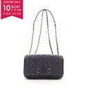 【10%OFFクーポン対象】シャネル CHANEL CCフィリグリー ショルダーバッグ バッグ ファブリック エキゾチックレザー レディース ネイビー系 / マルチカラー A93341 【中古】