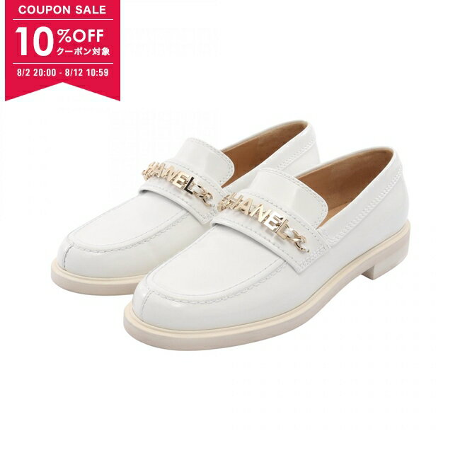 【CHANEL】シャネル モカシン ホワイト レザー ローファー 楽天市場】CHANEL(カラーホワイト)(ローファー|レディース靴