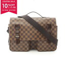 【10%OFFクーポン対象】ルイ・ヴィトン LOUIS VUITTON ブロードウェイ ダミエエベヌ ショルダーバッグ バッグ PVCコーティングキャンバス レ...