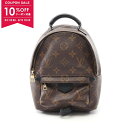 【10%OFFクーポン対象】ルイ・ヴィトン LOUIS VUITTON パームスプリングス ミニ リュックサック バックパック バッグ PVCコーティングキャンバス レザー モノグラム レディース ブラウン系 / ブラック系 M41562 【中古】(4)