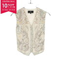 【10%OFFクーポン対象】エトロ ETRO ベスト 衣料品 トップス シルク レディース アイボリー系 / マルチカラー 81-19676-3755 【中古】