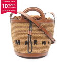 【10%OFFクーポン対象】マルニ MARNI TROPICALIA MINI BUCKET バケットバッグ ショルダーバッグ バッグ レザー ファブリック レディース ブラウン系 SCMP0056Q1 【中古】