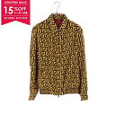 【15%OFFクーポン対象】フェンディ FENDI FF柄 ブルゾン 衣料品 アウター シルク レーヨン メンズ ブラウン系 / イエロー系 / レッド系 FW0554 A709 【中古】