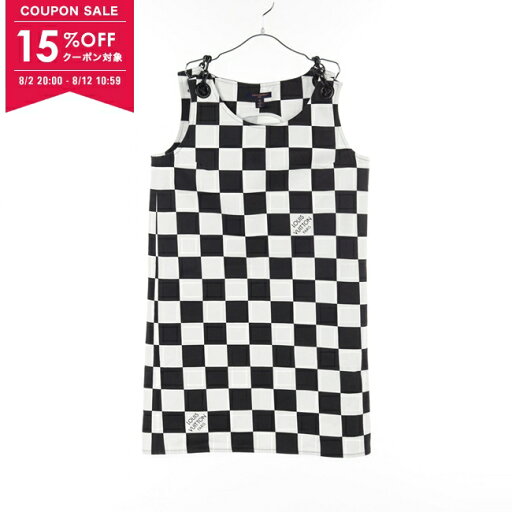 【15%OFFクーポン対象】ルイ・ヴィトン LOUIS VUITTON ダミエ デニムチェーンストラップ ドレス ワンピース 衣料品 トップス コットン レディース ブラック系 / ホワイト系 RW251WW NVU FSDR10 【中古】 【15%OFFクーポン対象】ルイ・ヴィトン LOUIS VUITTON ダミエ デニムチェーンストラップ ドレス ワンピース 衣料品 トップス コットン レディース ブラック系 / ホワイト系 RW251WW NVU FSDR10 【中古】