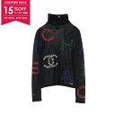 【15%OFFクーポン対象】シャネル CHANEL ココマーク アイコン ニット 衣料品 トップス カシミヤ シルク レディース ブラック系 / マルチカラー 21N P70786K10215 【中古】