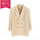 【15%OFFクーポン対象】グッチ GUCCI テーラードジャケット 衣料品 アウター シルク メンズ ベージュ系 686096 【中古】