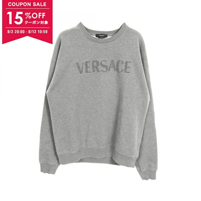 希少 現行 VERSACE ロゴ総柄 グレー プルオーバースウェットシャツ 楽天市場】ヴェルサーチ(柄ロゴ)(スウェット・トレーナー