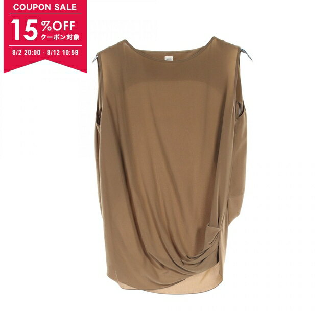 【15%OFFクーポン対象】エルメス HERMES カットソー 衣料品 トップス シルク シルク レディース カーキ系 【中古】のサムネイル