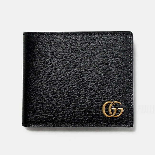 グッチ 二つ折り財布（メンズ） GUCCI グッチ メンズ 二つ折り財布 ロゴ レザー ウォレット 428726DJ20T