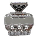 プラダ PRADA ヘアクリップ 衣料品 ニッケルフリー レディース シルバー系 1IF0872BA6F0276 【中古】