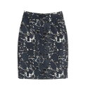 バレンシアガ BALENCIAGA スカート 衣料品 ボトムス コットン シルク ポリエステル レディース ネイビー系 / ブラック系 / ホワイト系 3930...