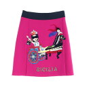 ドルチェアンドガッバーナ DOLCE & GABBANA SICILIA スカート 衣料品 ボトムス ウール レディース ピンク系 / マルチカラー 【中古】