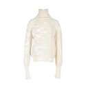 ヴェトモン VETEMENTS white paint destroyed knitted turtleneck ニット 衣料品 トップス ウール メンズ レデ...