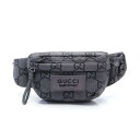 グッチ GUCCI GG柄 ラージ ベルトバッグ ウエストバッグ ボディバッグ バッグ ナイロン レザー メンズ グレー系 / ブラック系 767934FACP...