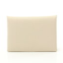 エルメス HERMES カルヴィデュオ クレ コインケース 財布 ヴォーエプソン ヴォーエプソン レディース ホワイト系 【中古】