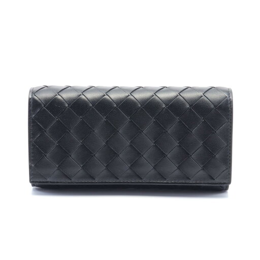 ボッテガヴェネタ BOTTEGA VENETA イントレチャート 二つ折り長財布 財布 レザー レディース ブラック系 742936VCPP38425 【新品】 ボッテガヴェネタ BOTTEGA VENETA イントレチャート 二つ折り長財布 財布 レザー レディース ブラック系 742936VCPP38425 【新品】