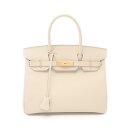 エルメス HERMES バーキン30 ハンドバッグ バッグ レザー ヴォーエプソン ヴォーエプソン レディース ホワイト系 041701CC 【中古】