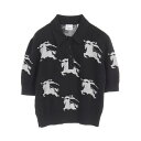バーバリー BURBERRY EKD ニット ポロシャツ 衣料品 トップス コットン レディース ブラック系 / ホワイト系 8070330 【中古】