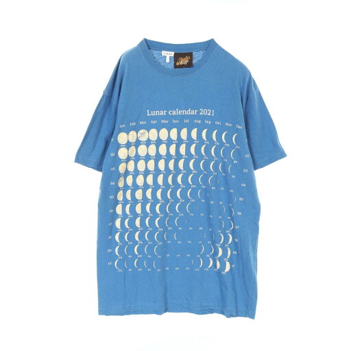 ロエベ LOEWE Lunar calendar 2021 PAULA'S IBIZA カットソー 衣料品 トップス コットン ファブリック メンズ レディース ブルー系 H616Y22X14 【中古】 ロエベ LOEWE Lunar calendar 2021 PAULA'S IBIZA カットソー 衣料品 トップス コットン ファブリック メンズ レディース ブルー系 H616Y22X14 【中古】