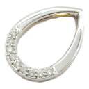 ジュエリー JEWELRY ダイヤモンド トップ ペンダントトップ ジュエリー K18PG(ピンクゴールド) K18WG(ホワイトゴールド) ダイヤモンド レディース クリア系 ダイヤ 3.4g 【中古】